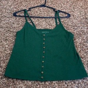 Green cami style top